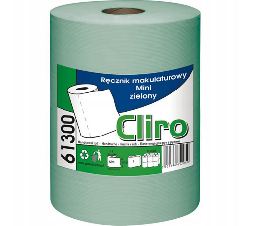 Obrazek Ręcznik papierowy MINI CLIRO 61300 zielony 1w, 65mb