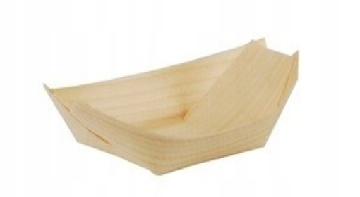 Obrazek Fingerfood 84414 miseczka łódka drewniana 11x6,5cm 50szt 