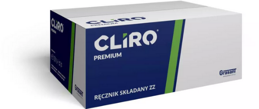 Obrazek CLIRO Premium 92470 ręcznik ZZ 70% biały, 2 warstwy 4000szt