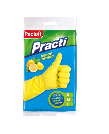 Obrazek Rękawice gumowe PACLAN żółte M