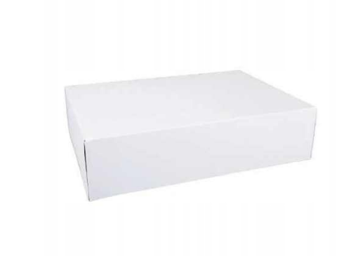 Obrazek Pudełko na ciasto białe 310x220x80 50 sztuk P1127