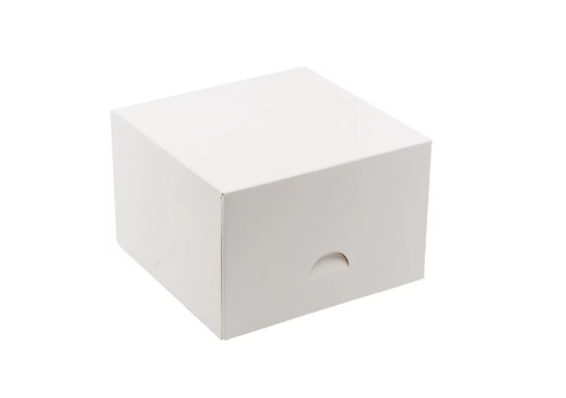 Obrazek Pudełko na ciasto białe 15x15x10cm 43909