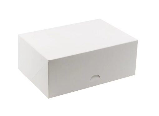 Obrazek Pudełko na ciasto białe 25x18x10cm 36561