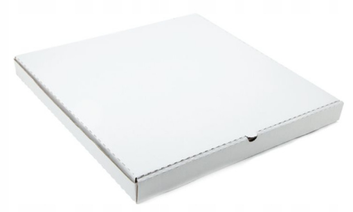 Obrazek Pudełko na pizzę 50x45 białe kwadratowe fala 50 szt 
