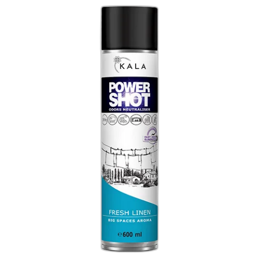 Obrazek Odświeżacz POWER SHOT Neutralizer FRESH LINEN 600ml