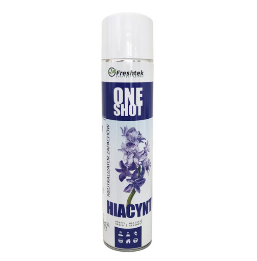 Obrazek Odświeżacz Freshtek ONE SHOT 600ml HIACYNT