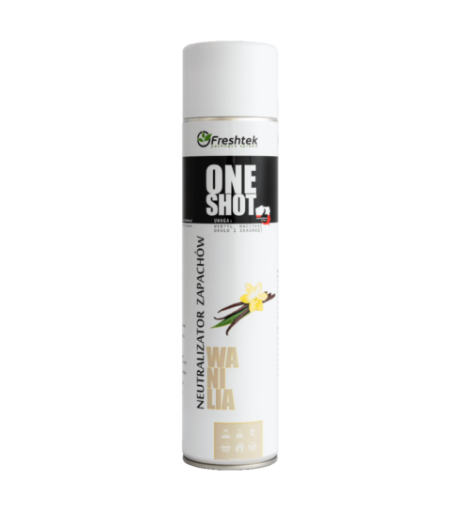 Obrazek Odświeżacz Freshtek ONE SHOT 600ml WANILIA