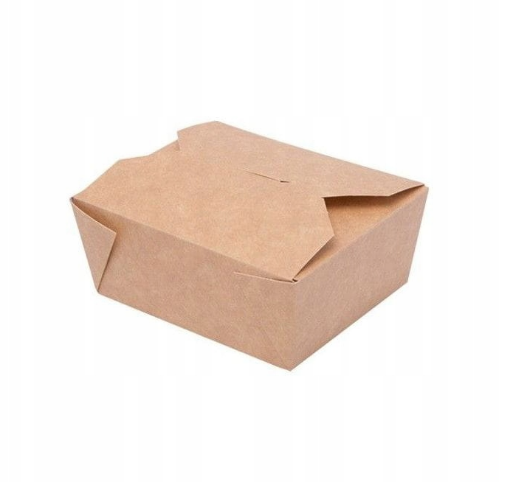 Obrazek Lunch box 1600ml brązowy 50szt.