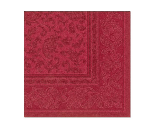 Obrazek Serwetki ROYAL 1/4 40x40cm bordo Ornament 50szt. 11668