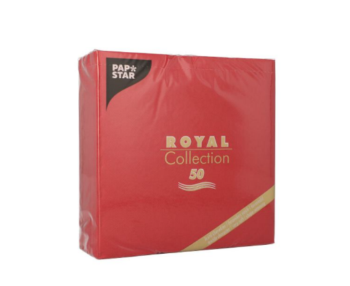 Obrazek Serwetki ROYAL 1/4 40x40cm bordo 50szt. 11608